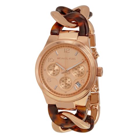 michael kors runway twist rose gold tone watch|Michael Kors Women's Runway Gold.